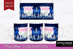 Funny Christmas Quote Mug Wrap - Knitted Xmas Mug PNG Product Image 1