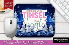 Funny Christmas Quote Mouse Pad Sublimation - Knitted Xmas Product Image 1