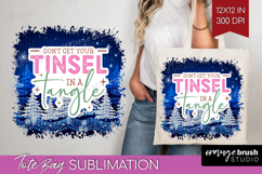 Funny Christmas Quote Tote Bag - Knitted Xmas Tote Bag PNG Product Image 1