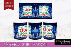 Funny Christmas Quote Mug Wrap - Knitted Xmas Mug PNG Product Image 1