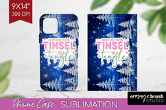 Funny Christmas Quote Phone Case PNG - Knitted Xmas Case PNG Product Image 1