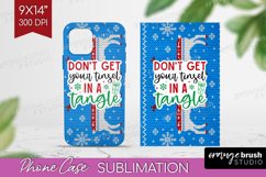 Funny Christmas Quote Phone Case PNG - Knitted Xmas Case PNG Product Image 1