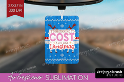Funny Christmas Quote Air Freshener PNG - Knitted Xmas PNG Product Image 1