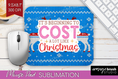 Funny Christmas Quote Mouse Pad Sublimation - Knitted Xmas Product Image 1