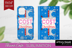 Funny Christmas Quote Phone Case PNG - Knitted Xmas Case PNG Product Image 1