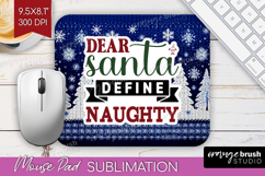 Sarcastic Christmas Quote Mouse Pad Sublimation - Knitted Product Image 1
