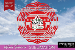 Sarcastic Christmas Quote Wind Spinner Sublimation PNG - Product Image 1