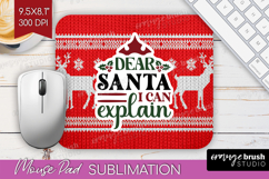 Sarcastic Christmas Quote Mouse Pad Sublimation - Knitted Product Image 1