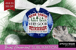 Sarcastic Christmas Quote Ornament PNG - Knitted PNG Product Image 1