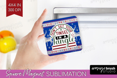 Sarcastic Christmas Quote Magnet Sublimation - Knitted PNG Product Image 1