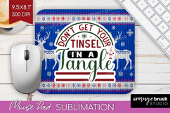 Sarcastic Christmas Quote Mouse Pad Sublimation - Knitted Product Image 1