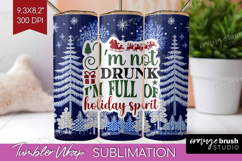 Sarcastic Christmas Quote Tumbler Wrap - Knitted Tumbler PNG Product Image 1