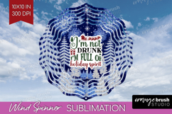 Sarcastic Christmas Quote Wind Spinner Sublimation PNG - Product Image 1