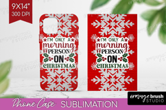 Sarcastic Christmas Quote Phone Case PNG - Knitted Case PNG Product Image 1