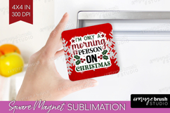 Sarcastic Christmas Quote Magnet Sublimation - Knitted PNG Product Image 1