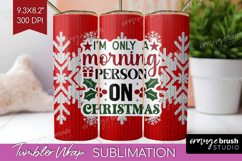 Sarcastic Christmas Quote Tumbler Wrap - Knitted Tumbler PNG Product Image 1
