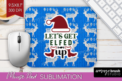 Sarcastic Christmas Quote Mouse Pad Sublimation - Knitted Product Image 1