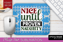 Sarcastic Christmas Quote Mouse Pad Sublimation - Knitted Product Image 1