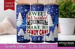 Sarcastic Christmas Quote Tumbler Wrap - Knitted Tumbler PNG Product Image 1