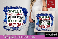 Sarcastic Christmas Quote Tote Bag - Knitted Tote Bag PNG Product Image 1
