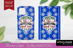Sarcastic Christmas Quote Phone Case PNG - Knitted Case PNG Product Image 1