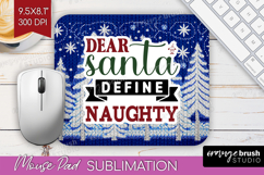 Sarcastic Christmas Quote Mouse Pad Sublimation - Knitted Product Image 1