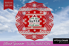 Sarcastic Christmas Quote Wind Spinner Sublimation PNG - Product Image 1