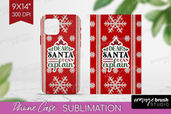 Sarcastic Christmas Quote Phone Case PNG - Knitted Case PNG Product Image 1