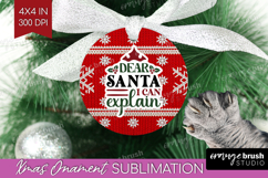 Sarcastic Christmas Quote Ornament PNG - Knitted PNG Product Image 1