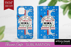 Sarcastic Christmas Quote Phone Case PNG - Knitted Case PNG Product Image 1