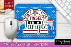 Sarcastic Christmas Quote Mouse Pad Sublimation - Knitted Product Image 1