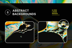 Abstract Liquid Backgrounds Product Image 1