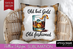 Old Fashioned Cocktail Pillow Sublimation Summer Drink Cover Product Image 1