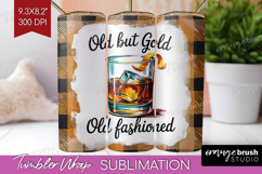Old Fashioned Cocktail Tumbler Wrap Summer Drink Tumbler PNG Product Image 1