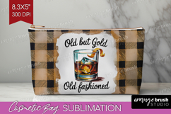 Old Fashioned Cocktail Cosmetic Bag Summer Drink Makeup Bag Product Image 1