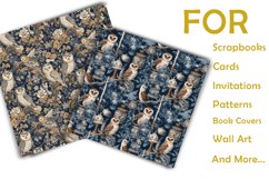 Owls Digital Paper pack, seamless pattern. Version 3| 20 JP Product Image 3