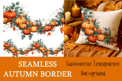 Thanksgiving seamless borders PNG Product Image 1