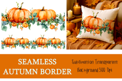 Thanksgiving seamless borders PNG Product Image 1