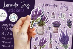 Lavender Day Stickers |Png/Jpeg Print and cut Product Image 1