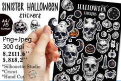 Sinister Halloween Stickers |Png/Jpeg Print and cut Product Image 1