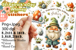 Funny Patricks clipart, Easter stickers | png/jpeg Product Image 1