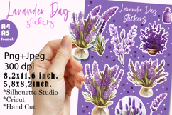 Lavander Stickers |Png/Jpeg Print and cut Product Image 1