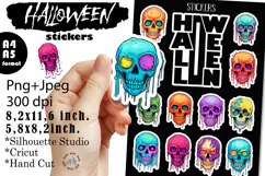 Happy Halloween Stickers |Png/Jpeg Print and cut Product Image 1