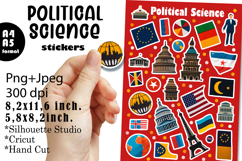 Stickers for Political Science Teacher |Stickers PNG|JPEG Product Image 1