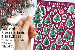 Sparkling Pines Stickers |Png/Jpeg Print and cut Product Image 1