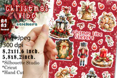 Christmas Vibe Stickers |Png/Jpeg Print and cut Product Image 1
