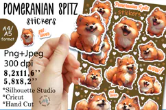 Pomeranian Spitzi Puppy Stickers |Png/Jpeg for dogs Product Image 1