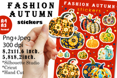 Fashion Autumn Pumpkins Design | Autumn Stickers Product Image 1