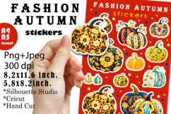Fashion Autumn Pumpkins Design | Autumn Stickers Product Image 1