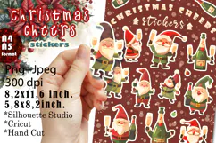 Christmas Cheers Stickers |Png/Jpeg Print and cut Product Image 1